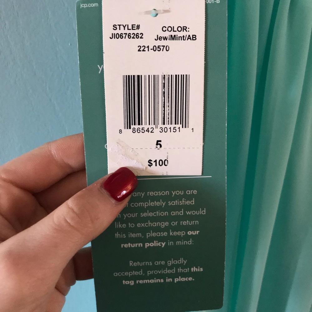 Mint Prom Dress - Picture 3 of 5
